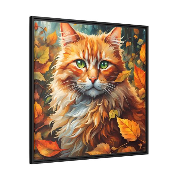 15284743144376049743_2048.jpeg Ginger Cat in Autumn Framed Canvas