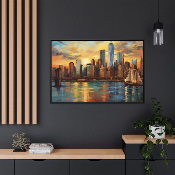 15290894827941716687_2048.jpeg New York Cityscape Painting II Framed Canvas