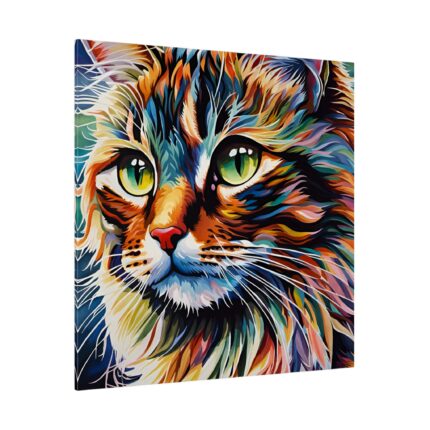 Watercolor Image of Cat Standard Canvas