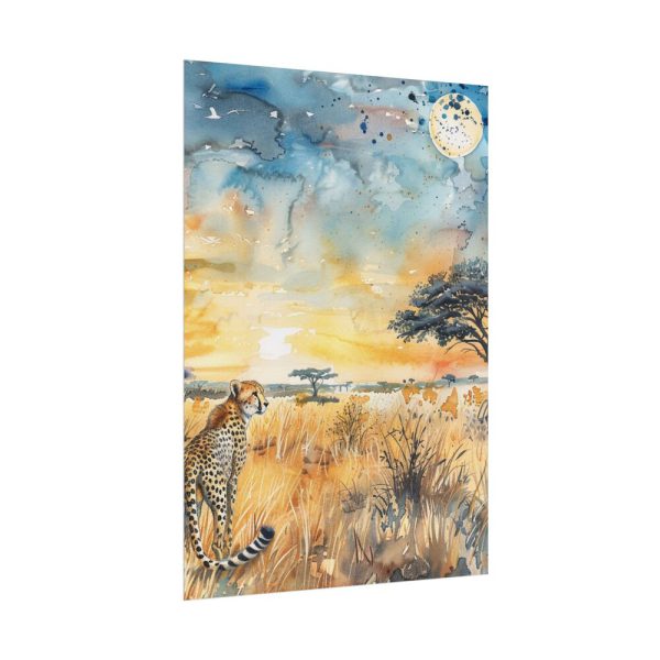 Savanna Watercolor Landscape Poster