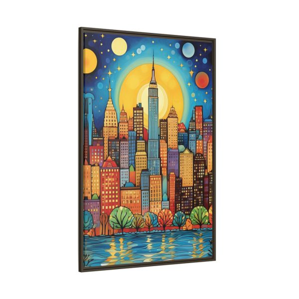 15468316536318487336_2048.jpeg Digital Art New York Skyline Art II Framed Canvas