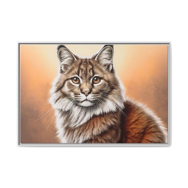 15479624204959668738_2048.jpeg Animal Pet Cat Drawing Framed Canvas