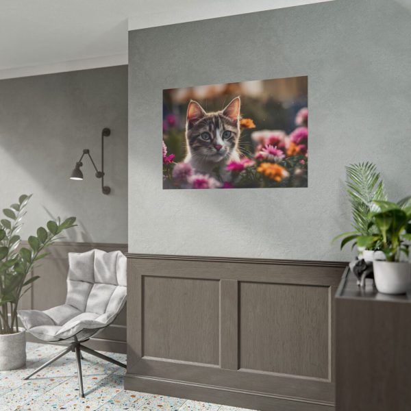 15601820904623475640_2048.jpeg Cat Kitten Flowers Blossoms Poster
