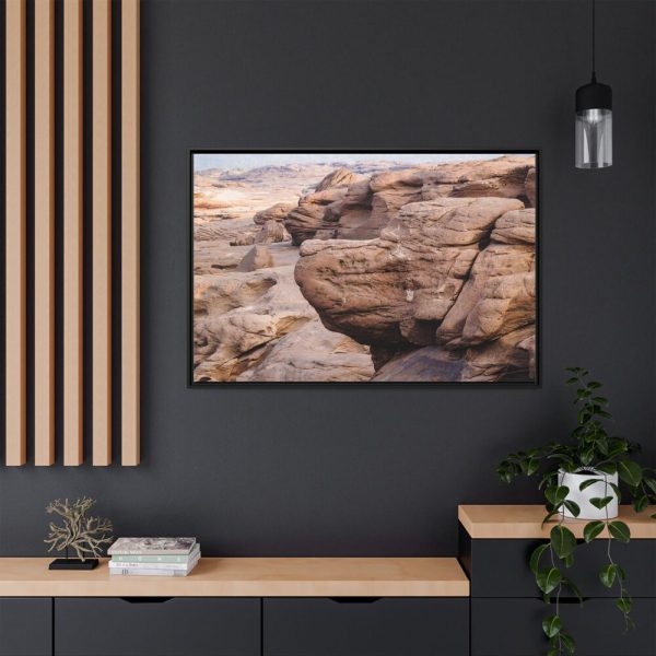 Canyon In Mekhong River Framed Canvas
