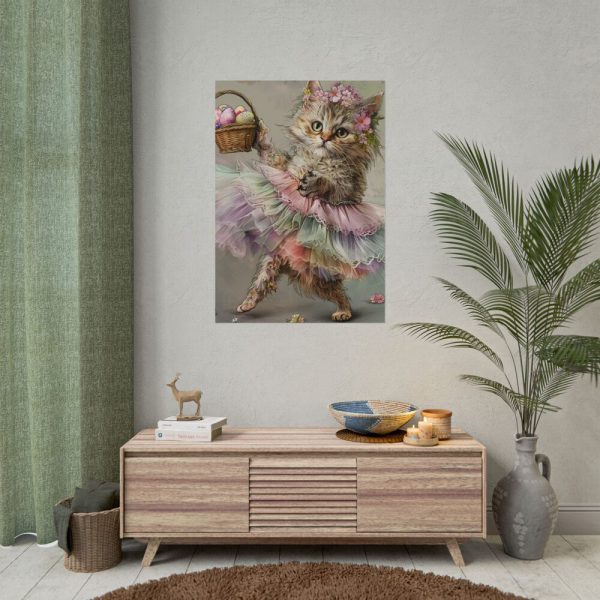 15717163195533045618_2048.jpeg Easter Ballerina Cat Art Print Poster