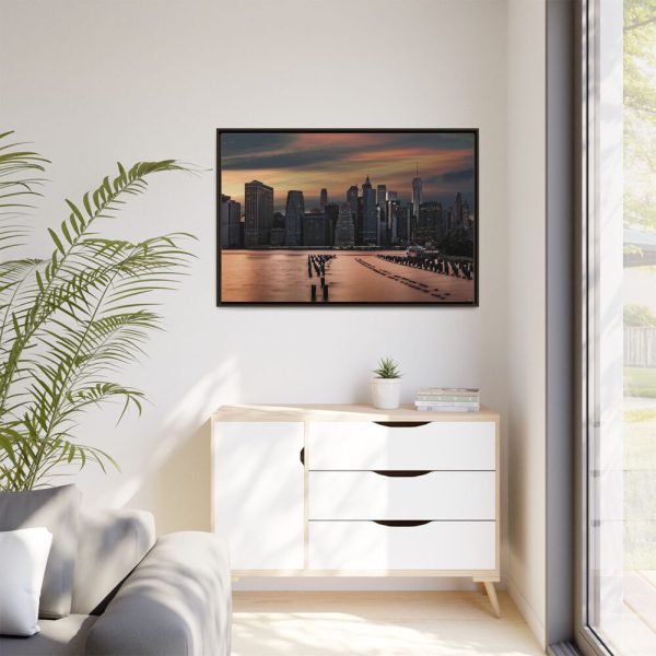 15720910028985837632_2048.jpeg City Skyline at Dusk Framed Canvas