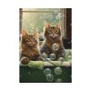 Cats Taking Bubble Bath Poster