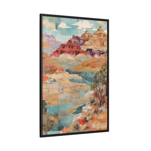 Arizona Patchwork Travel Framed Canvas