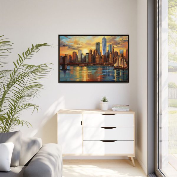15814946381189599527_2048.jpeg New York Cityscape Painting II Framed Canvas