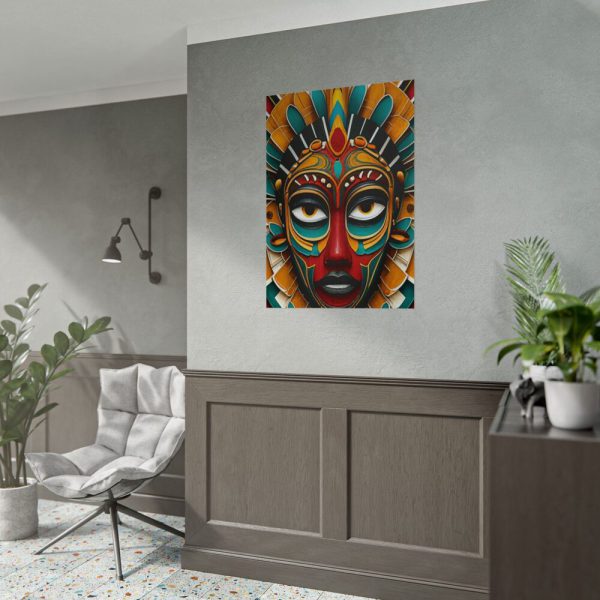 African Tribal Mask Poster