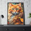 15870878237757633318_2048-1.jpeg Ginger Cat in Autumn Framed Poster