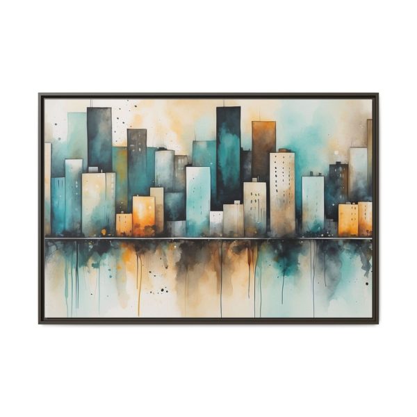 15925859130664774364_2048.jpeg Watercolor Cityscape Framed Canvas