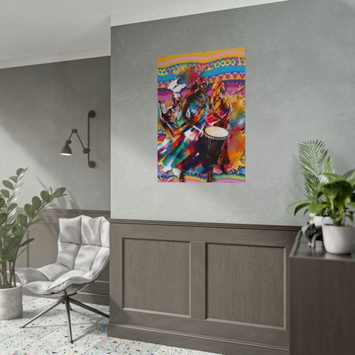 Three African Musicians Performing Poster - Image 10