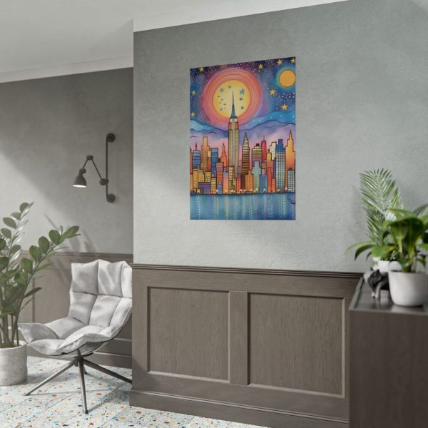 15962583345561155674_2048.jpeg Digital Art New York Skyline Art I Poster