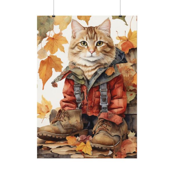 16008170685628967436_2048.jpeg Autumn Cat In Boots Poster
