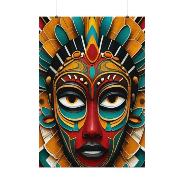 African Tribal Mask Poster