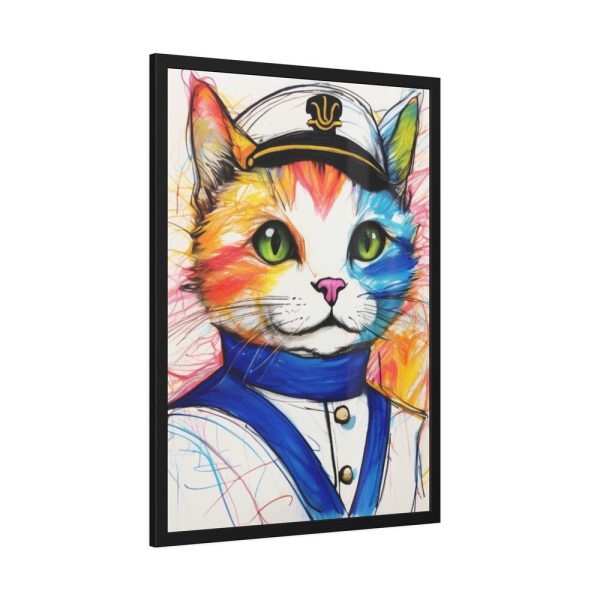 1609821691686955349_2048.jpeg Nautical Sailor Cat Art Framed Poster