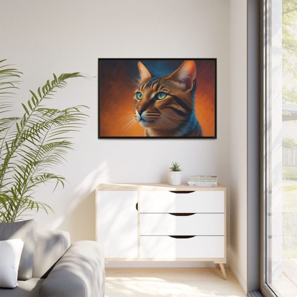 16141313706852354015_2048.jpeg Bengal Cat Portrait Framed Canvas