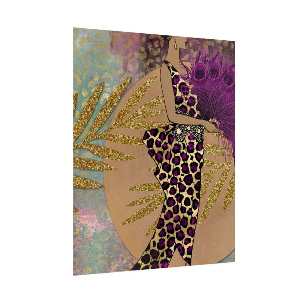 16166053045603539584_2048.jpeg Animal Print African Woman Poster