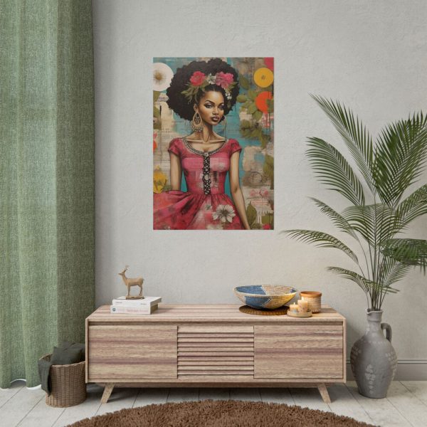 16176740588903847689_2048.jpeg Beautiful Black Woman Abstract Montage Art Poster