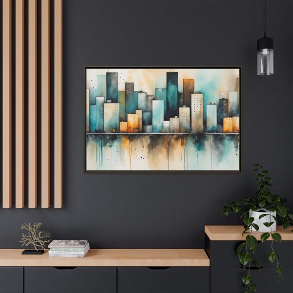 16209984964760631839_2048.jpeg Watercolor Cityscape Framed Canvas
