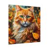 16234582603474116411_2048.jpeg Ginger Cat in Autumn Standard Canvas