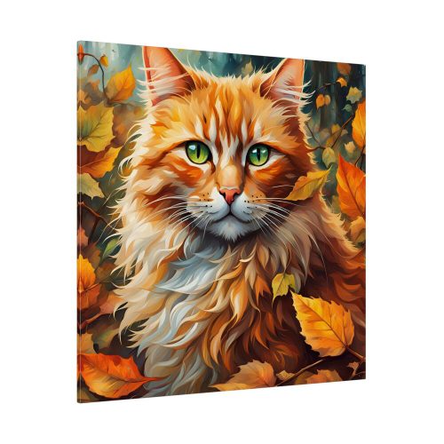 Ginger Cat in Autumn Standard Canvas