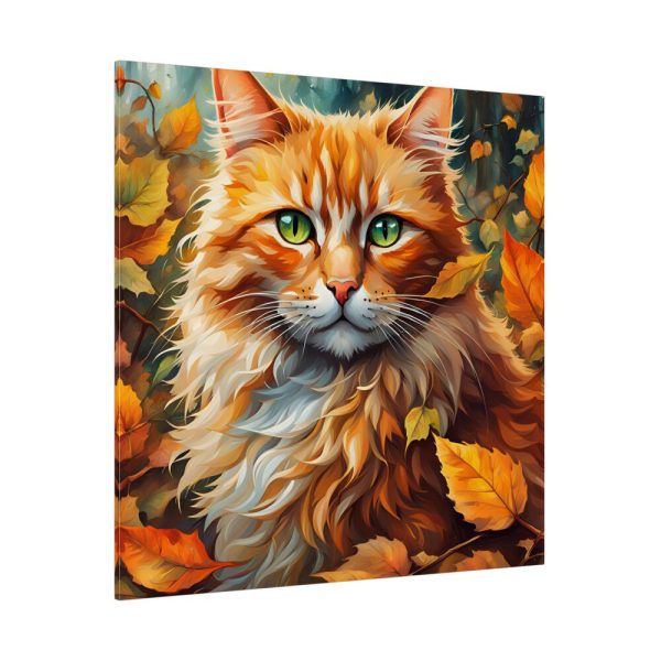 16234582603474116411_2048.jpeg Ginger Cat in Autumn Standard Canvas