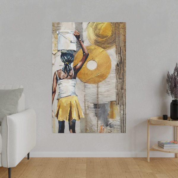 Abstract Ethnic African Art Print Standard Canvas