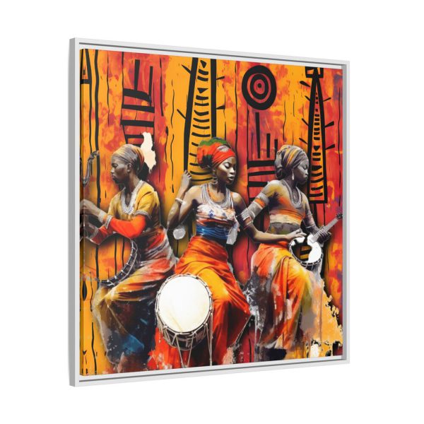 16240642487952991361_2048.jpeg Native African Musicians Framed Canvas