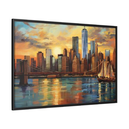 New York Cityscape Painting II Framed Canvas