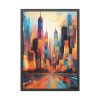 Abstract New York City Art Framed Poster