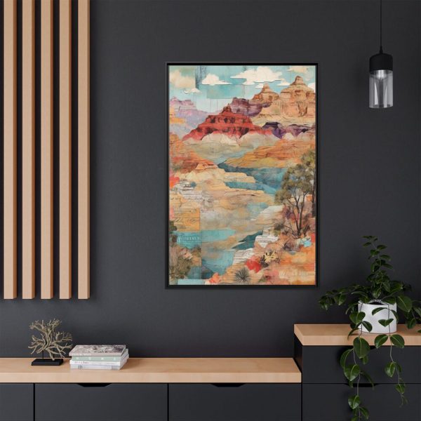 Arizona Patchwork Travel Framed Canvas