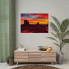 16377005724711665189_2048.jpeg Sun Setting in Monument Valley Poster
