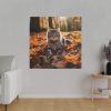 16423215474890060894_2048.jpeg Fluffy Tabby Kitty Laying Standard Canvas