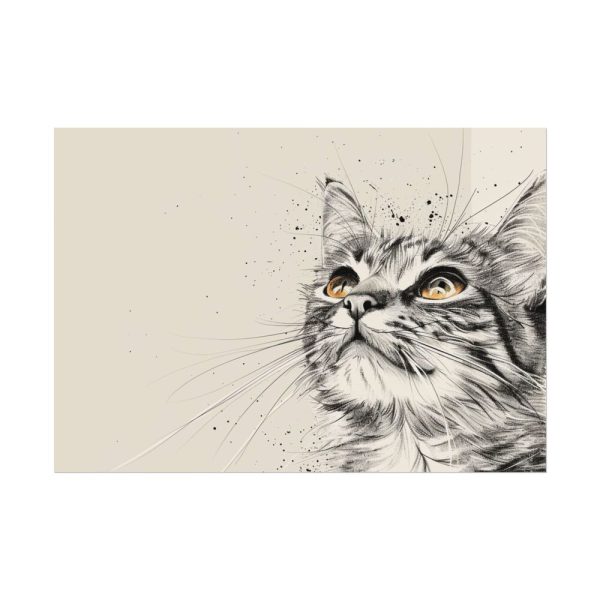 Cat Face Art Poster