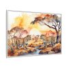 Africa Savanna Cheetah Framed Canvas