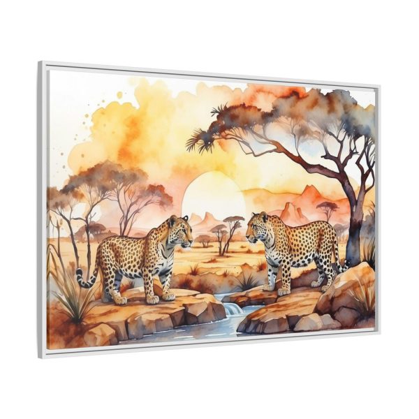 Africa Savanna Cheetah Framed Canvas