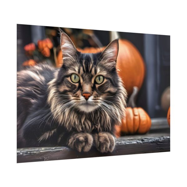 16572428401902141475_2048.jpeg Cat Pumpkin Halloween Poster