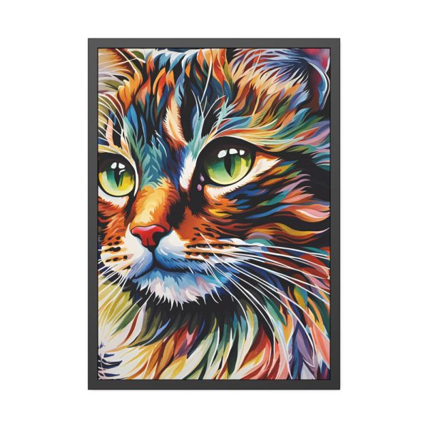 16621836025358764838_2048.jpeg Watercolor Image of Cat Framed Poster