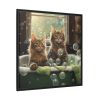 Cats Taking Bubble Bath Framed Canvas