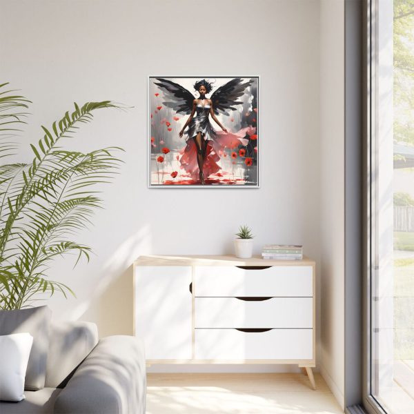 African American Fairy Framed Canvas