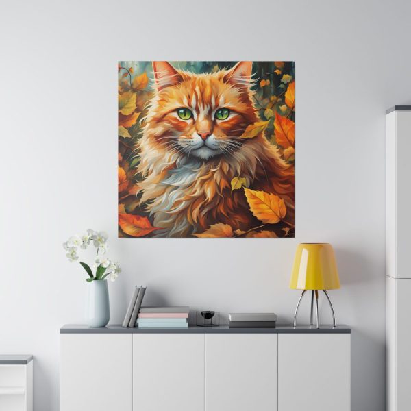 16766906763148852781_2048.jpeg Ginger Cat in Autumn Standard Canvas
