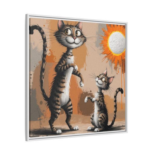 16839335854703542773_2048.jpeg Cute Cat Characters Art Print Framed Canvas