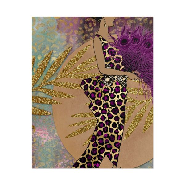 17066161566941507348_2048.jpeg Animal Print African Woman Poster