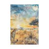 Savanna Watercolor Landscape Poster