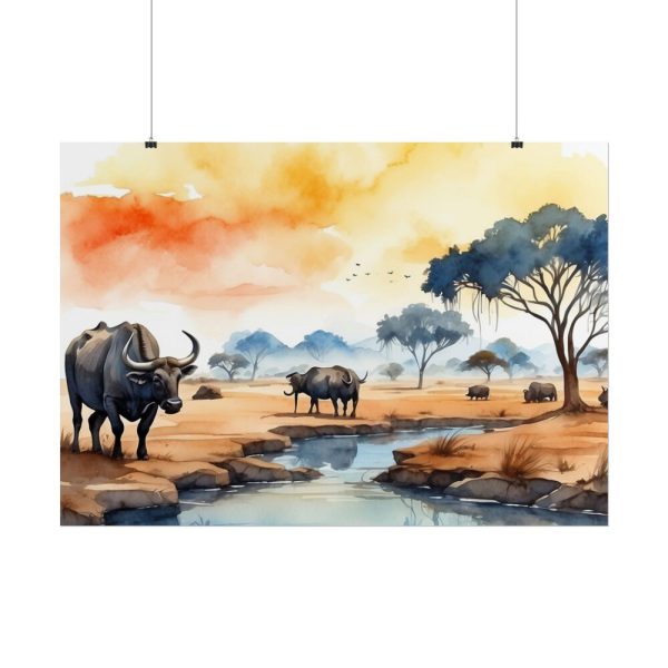 17106893373157087694_2048.jpeg Africa Savanna Water Buffalo Poster