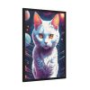 17107993740212963863_2048.jpeg White Cat Anime Illustration Framed Poster