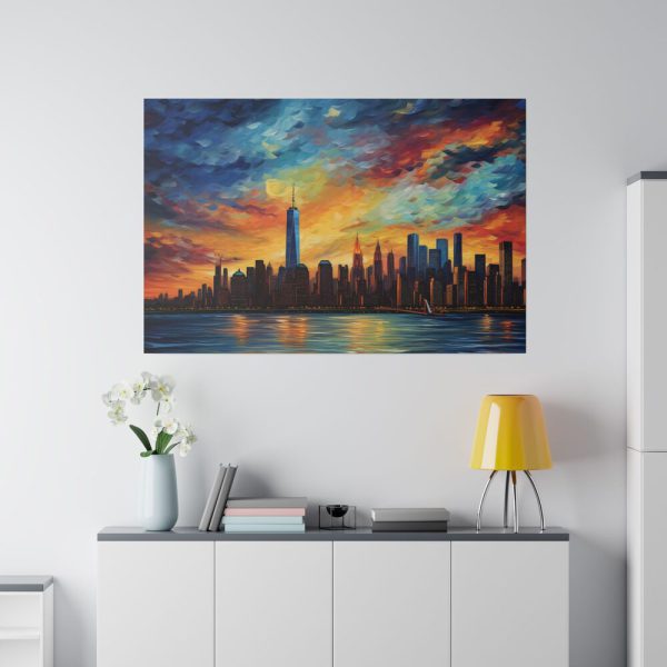 17128354659276986256_2048.jpeg New York Cityscape Painting I Standard Canvas