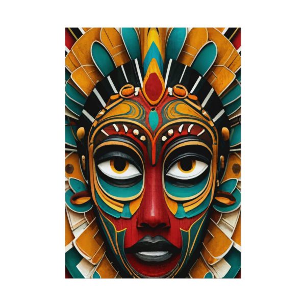 African Tribal Mask Poster